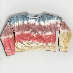 Jolie & Joy By FCT With Love Tie Dye Cropped Size Large Pullover Coastal beachy